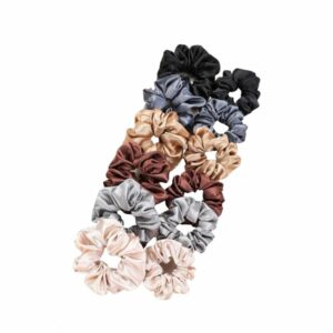 Scrunchie - Plain Pleated (6 Pcs)