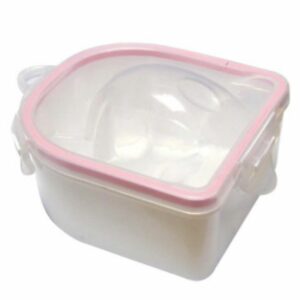 Double Deck Plastic Manicure Soak Bowl White